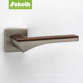 contemporary hot selling split privacy bedroom new design wooden door lock handle set